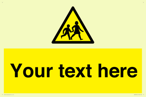 Custom Warning children Sign